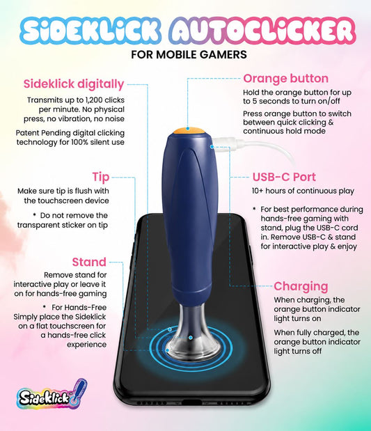 Sideklick™ Autoclicker for Mobile Gamers