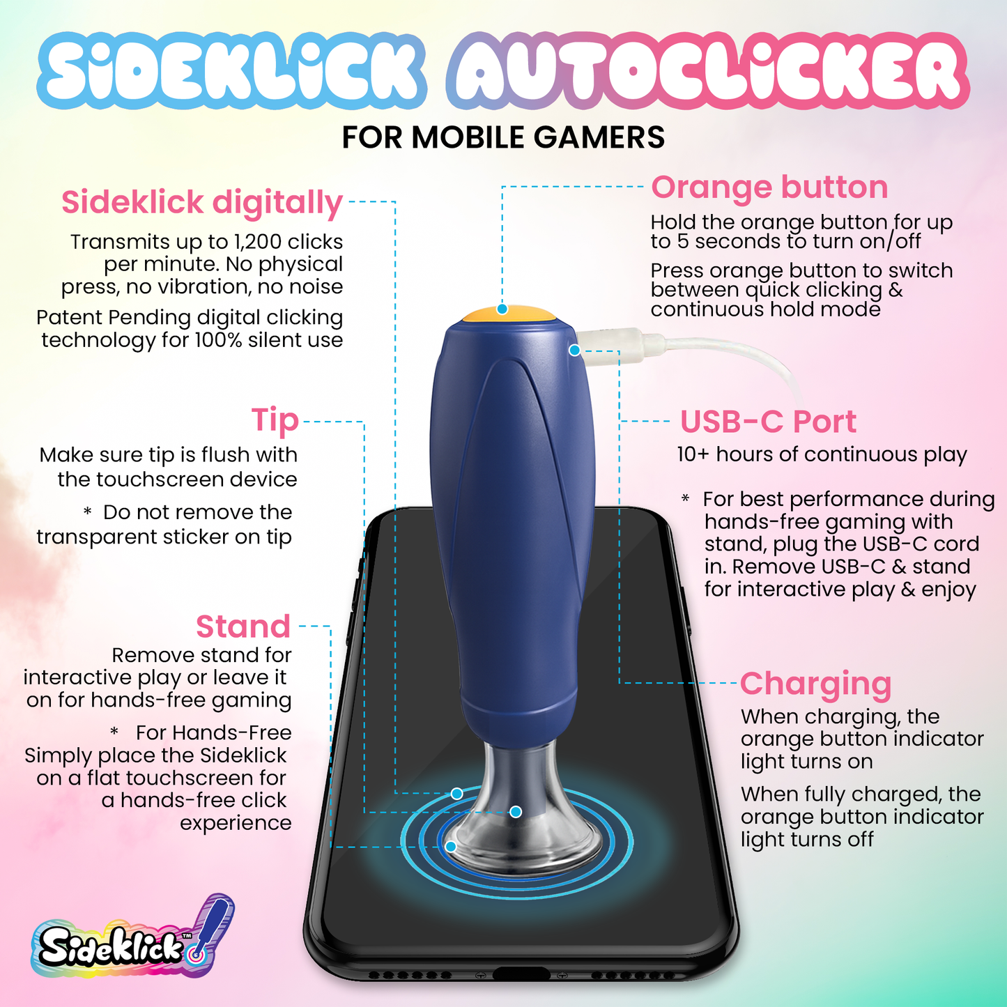 Sideklick™ Autoclicker for Mobile Gamers